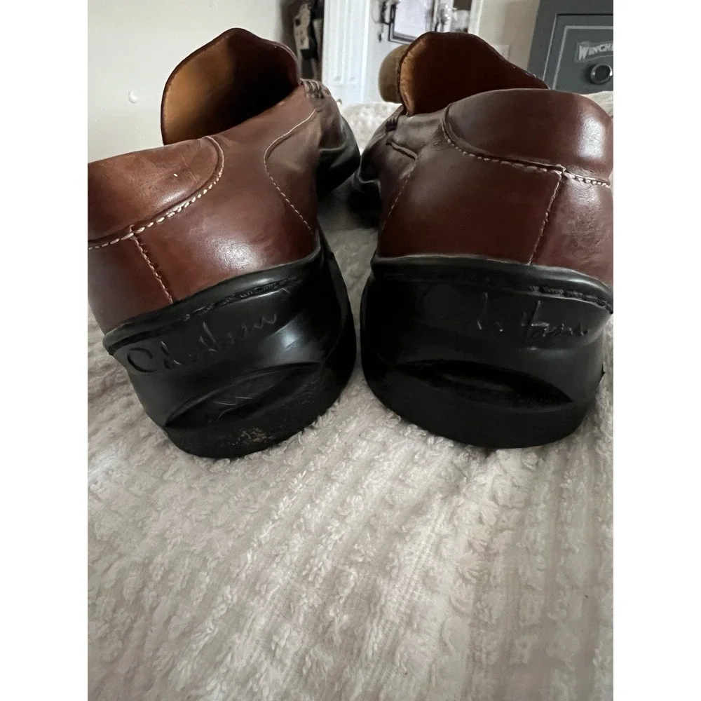 COLE HAAN‎ NikeAir Men's Brown Leather Slip-on Loafer Shoes Size 9 Med 07184